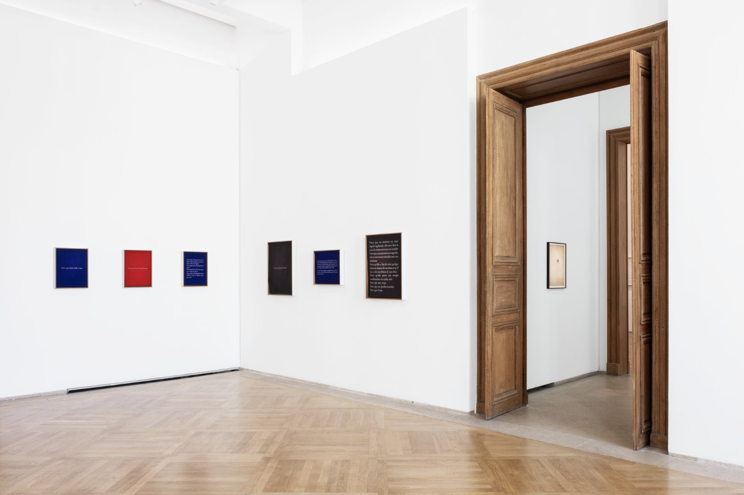 Sophie Calle, veduta della mostra à toi de fair. Ma mignonne presso il Musée Picasso di Parigi dal 3 ottobre 2023 al 7 gennaio 2024. Courtesy Perrotin, 2023