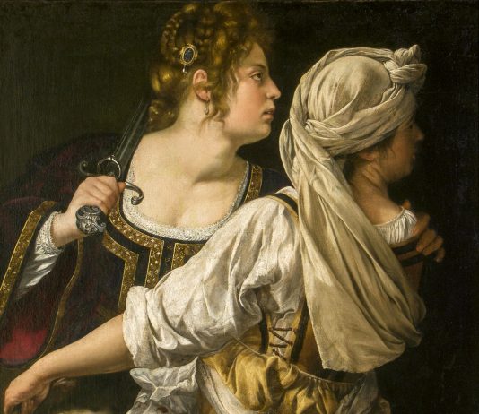 Sanremo: la copia di un’opera di Artemisia Gentileschi viene esposta all’Ariston. Non si placano le polemiche Artemisia Gentileschi, Giuditta con la sua ancella, al 1618-1619, Galleria Palatina di Firenze
