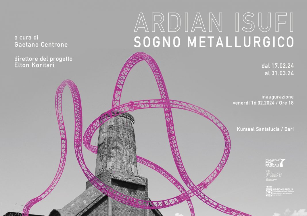 Ardian Isufi – Sogno Metallurgicohttps://www.exibart.com/repository/media/2024/02/INVITO_ARDIAN-ISUFI-–-SOGNO-METALLURGICO_Teatro-Kursaal-Santalucia-Bari-1068x753.jpg