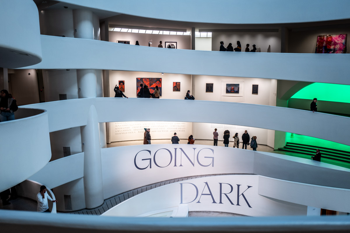 Guggenheim, New York, Going Dark: The Contemporary Figure at the Edge of Visibility, veduta della mostra. Ph. Francesca Magnani
