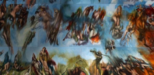 Il Nuovo Giudizio Universale: Pombo in dialogo con Michelangelo, dal 2 al 31 marzo in Villa Da Porto Barbaran a Montorso Vicentino