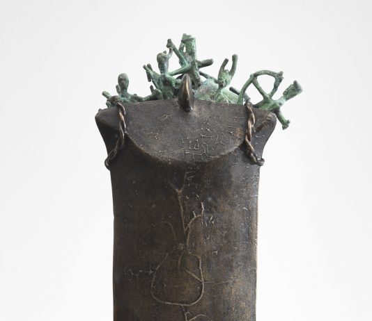 Onda Nuragica, tracce di un’antica civiltà nella cultura visiva del ‘900. La mostra a Sassari Costantino Nivola (Orani, 1911-East Hampton, 1988) L’archeologo fortunato 1987 bronzo patinato Collezione Bibanca