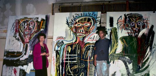Infiniti Mondi Poetici: Annina Nosei attraverso gli occhi di Roberto Lambarelli Annina e Jean-Michel Basquiat nel basement, 1982.