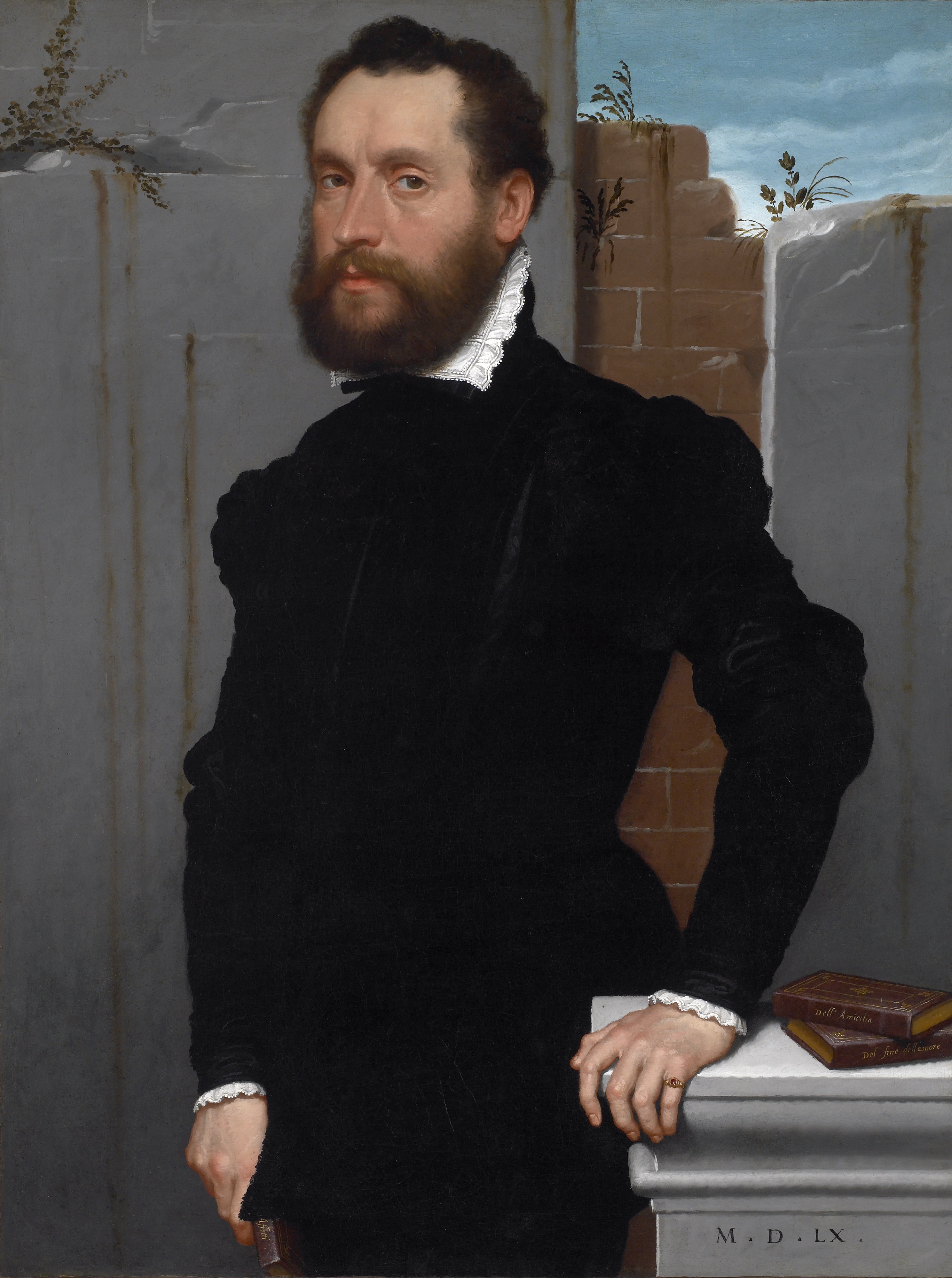 Giovan Battista Moroni Ritratto di gentiluomo (Il poeta sconosciuto), 1560 ©Archivio Fotografico Musei Civici di Brescia-Fotostudio Rapuzzi