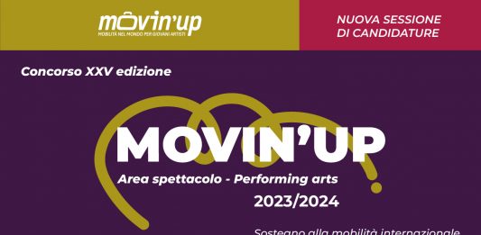Nuova edizione 2023/2024 di MOVIN’UP Area Spettacolo – Performing Arts c’è tempo fino al 29 marzo per candidarsi