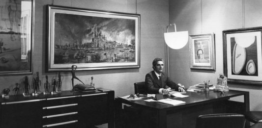 Beniamino Levi, l’universo Dalí e quasi un secolo di impegno nell’arte Ritratto di Beniamino Levi nel suo studio