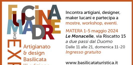 Al via la terza edizione di Fucina Madre, Expo del design e dell’artigianato. Dall’1 al 5 maggio 2024 a Matera