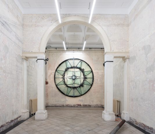 Il sacro on the road: Cristiano Carotti in mostra da Contemporary Cluster a Roma Cristiano Carotti, SPAZIO, il vuoto su cui tutto giace, veduta della mostra, Contemporary Cluster, Roma, 2024