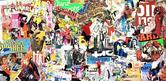 I collage pop e super colorati di Michel Oz all’Ambasciata Argentina di Roma