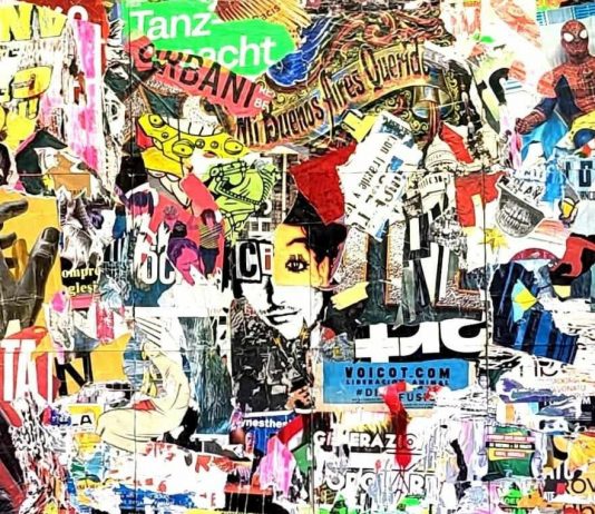 I collage pop e super colorati di Michel Oz all’Ambasciata Argentina di Roma