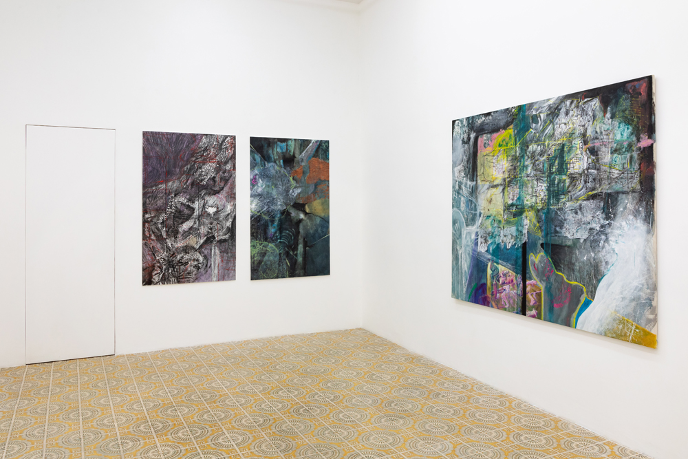 Andrea Bolognino, Osservatorio, veduta della mostra, Galleria Acappella, Napoli, 2024