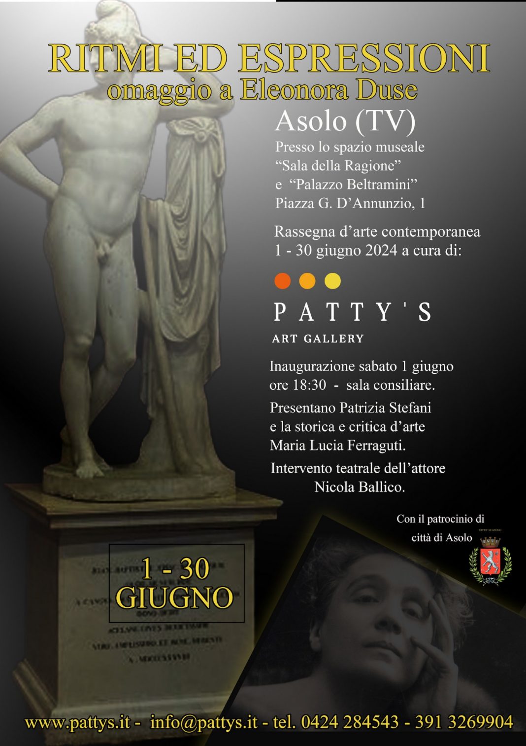 Ritmi ed Espressioni, omaggio a Eleonora Dusehttps://www.exibart.com/repository/media/2024/05/AsoloEleonoraDuseRitmiEdEspressioni17169953559247800133065011967424-1068x1512.jpg