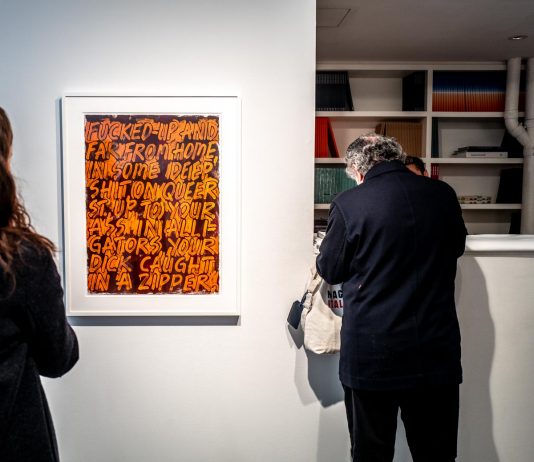 Mel Bochner, tra pittura, percezione e linguaggio: la mostra a New York Mel Bochner, ALL SALES FINAL!, veduta della mostra, TOTAH, New York. Ph. Francesca Magnani