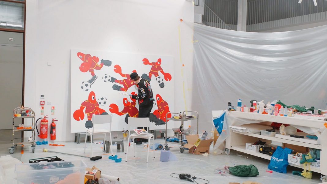 Philip-Colbert_Roma-Lobsters-As-Roma-Collaboration_preparazione-3