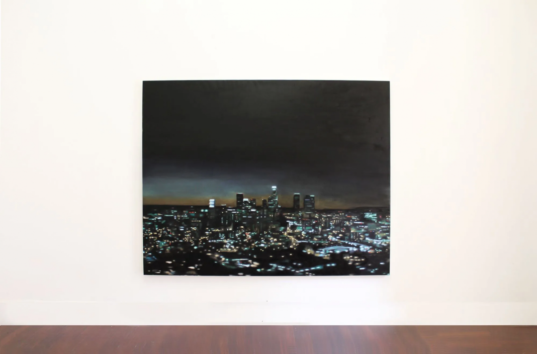 Lucas Memmola, veduta dell’installazione di Melancolia, olio su tela, alla mostra Melancolia, Galleria Tiziana Di Caro, Napoli, 2024. Courtesy of Galleria Tiziana Di Caro and the artist. Ph. Irene Guerrini