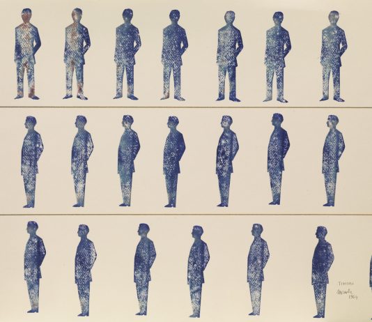 Renato Mambor, la vita è relazione, come l’arte: la mostra alla Tornabuoni di Roma Renato Mambor, Timbri, 1964, inchiostro da Bmbro e pennarello su carta, 50 x 72 cm Courtesy Tornabuoni Arte