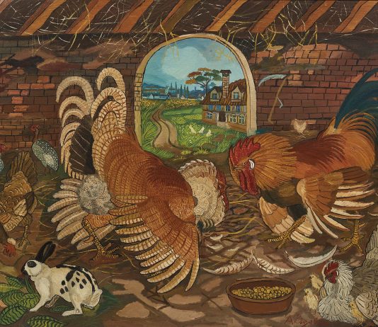 Milano, Pandolfini mette all’asta i galli giganti di Ligabue galli ligabue pandolfini