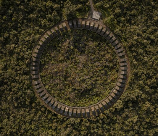 Condivisione e riflessione all’Espacio Escultorico di Città del Messico Veduta dall’alto dell’Espacio Esclultorico di Città del Messico. Foto di Andres Cedillo. Crediti: Fondazione Benetton Studi Ricerche, 2024