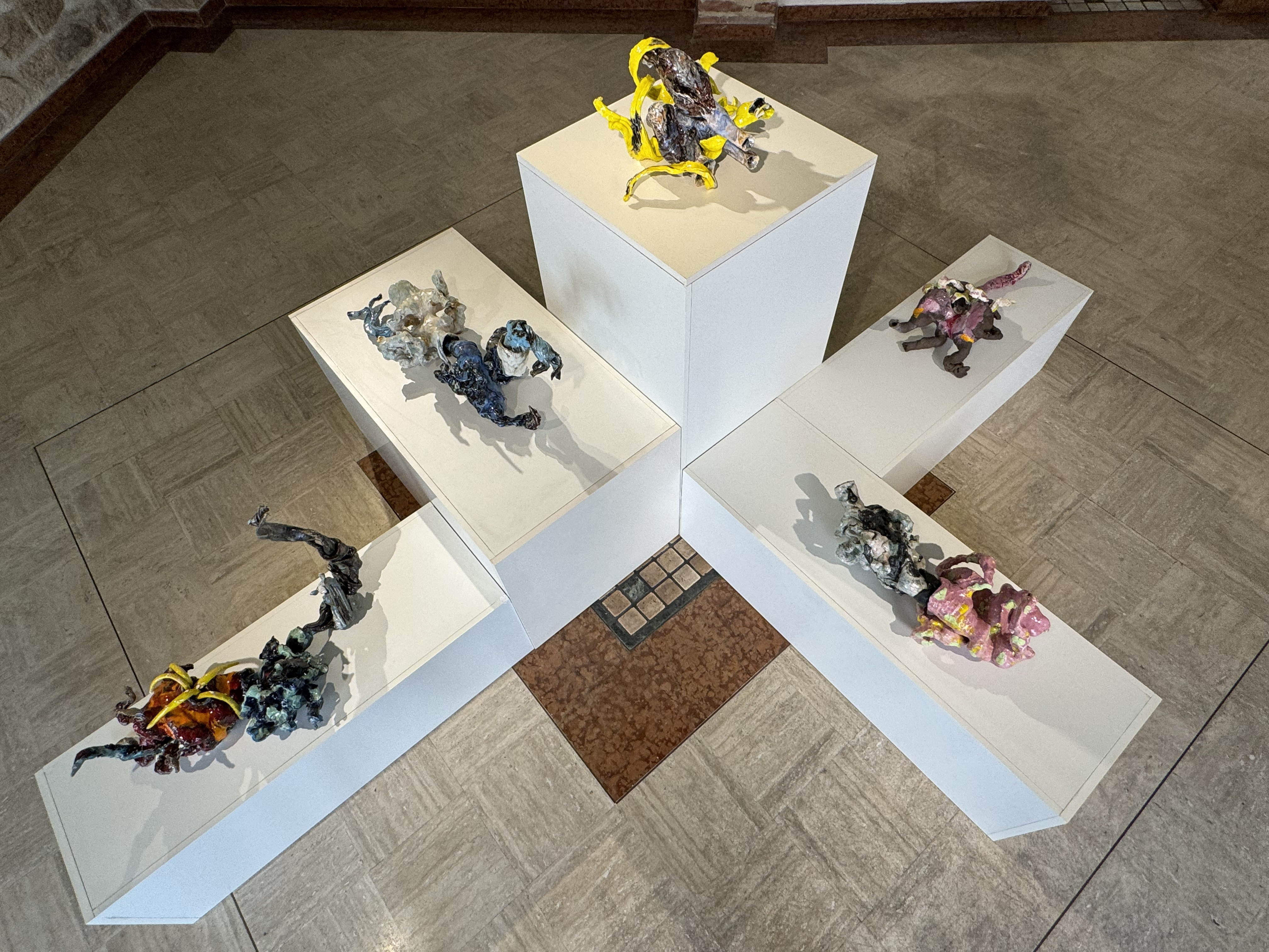 Sabino de Nichilo, Virus, veduta della mostra ad Ascoli Piceno per il Premio Sparti, 2024