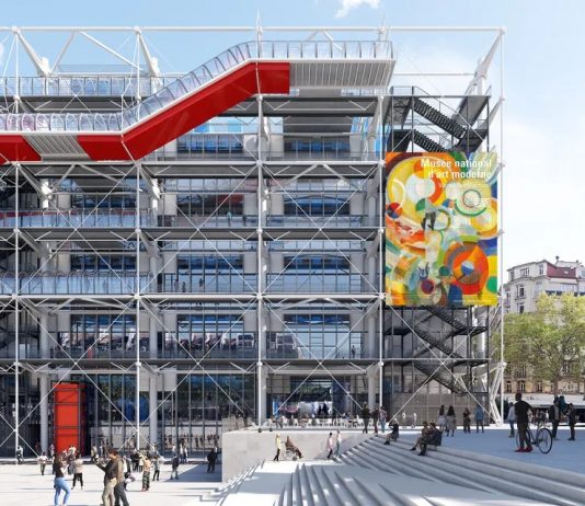 Centre Pompidou, svelati nuovi dettagli del progetto di ristrutturazione Centre Pompidou, render, Moreau Kusunoki, Frida Escobedo Studio