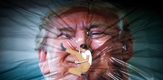 Other Identity #123, altre forme di identità culturali e pubbliche: Erik Kessels Erik Kessels, Jump Trump, 2017. Installation.