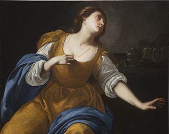 La Maddalena di Artemisia Gentileschi torna a Napoli dopo 400 anni Artemisia Gentileschi Maddalena, 1630-1635 Olio su tela, 108x78,5 cm Beirut (Libano), Sursock Palace Collection