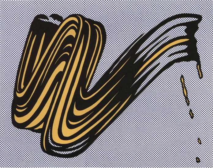 7.Roy Lichtenstein, Brushstroke, 1965, CAMeC Roy Lichtenstein, Brushstroke, 1965, serigrafia su carta 58x73, © CAMeC