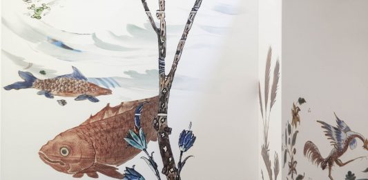 Gli immaginari fantastici di Francesco Simeti alle nuove Officine Saffi Francesco Simeti, Questa stanza non ha più pareti, veduta dell'installazione, Officine Saffi,