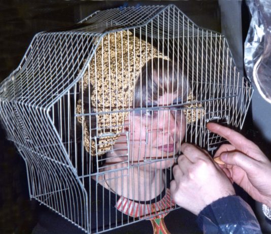 Donna in gabbia: l’opera di Tomaso Binga per la Giornata del Contemporaneo