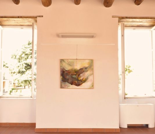 Etèreo, la pittura in bilico di Olga Lepri al Museo Archeologico di Calatia