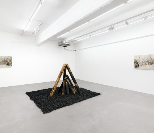 Cose Bizzarre: la rilettura del colonialismo di Jermay Michael Gabriel da ArtNoble Jermay Michael Gabriel, Cose Bizzarre, 2024, ArtNoble Gallery. Installation view. Ph. Michela Pedranti