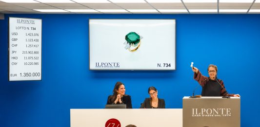 Il Ponte: oltre € 1,6 milioni per un raro smeraldo da 35,27 carati