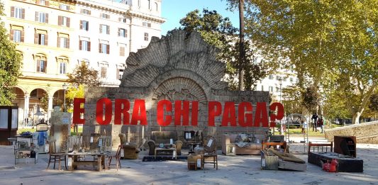 Roma, l’installazione di Alessandro Calizza lancia l’allarme ambientale