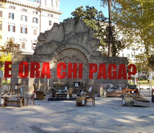 Roma, l’installazione di Alessandro Calizza lancia l’allarme ambientale