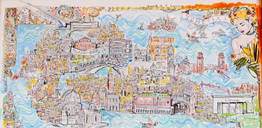 Venezia, Milano, Firenze, Roma: le città ridisegnate da Jacopo Ascari sono labirinti fittissimi di dettagli