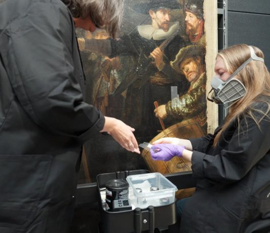 Rembrandt, la Ronda di Notte è finalmente pronta per il restauro Fasi del restauro della Ronda di Notte
