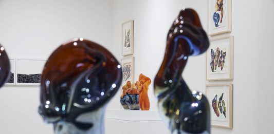 Aria e Fuoco, due elementi per cinque artisti: la mostra a Reggio Emilia Aria e Fuoco, veduta della mostra, SPAZIOC21, Reggio Emilia