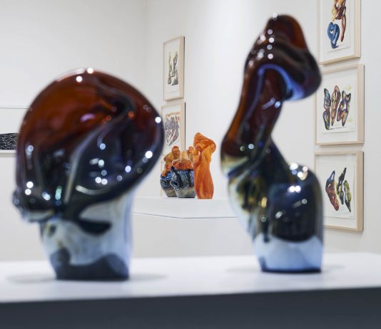 Aria e Fuoco, due elementi per cinque artisti: la mostra a Reggio Emilia Aria e Fuoco, veduta della mostra, SPAZIOC21, Reggio Emilia