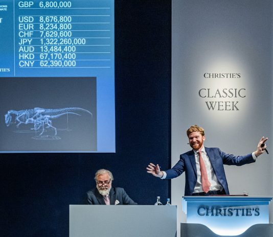 Oltre £ 12,4 milioni per i tre dinosauri messi all’asta da Christie’s dinosauri asta