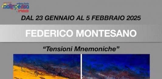 Federico Montesano “Tensioni Mnemoniche” dal 23 gennaio al 5 febbraio 2025 alla Galleria d’Arte Malinpensa di Torino