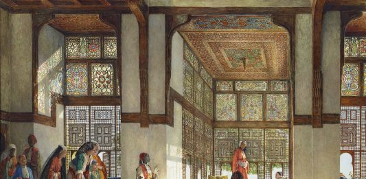 A reception in the harem, l’acquerello di John Frederick Lewis va in asta da Bonhams