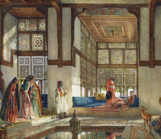 A reception in the harem, l’acquerello di John Frederick Lewis va in asta da Bonhams