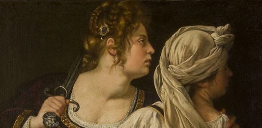 Artemisia Gentileschi, eroina dell’arte: la grande mostra in arrivo a Parigi Artemisia Gentileschi, Giuditta e la sua ancella, ca. 1615, olio su tela, 114 x 93.5 cm, Firenze, Gallerie degli Uffizi, Galleria Palatina