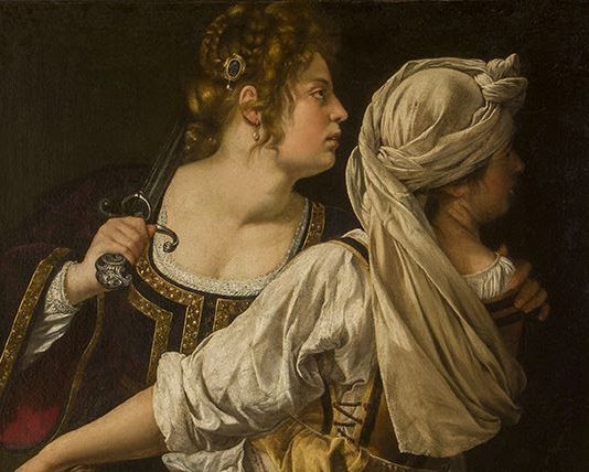Artemisia Gentileschi, eroina dell’arte: la grande mostra in arrivo a Parigi Artemisia Gentileschi, Giuditta e la sua ancella, ca. 1615, olio su tela, 114 x 93.5 cm, Firenze, Gallerie degli Uffizi, Galleria Palatina