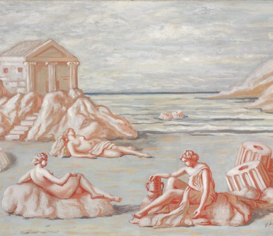 Arte Fiera 2025: la Galleria Frediano Farsetti celebra il Novecento italiano Giorgio de Chirico, Le figlie di Minosse, 1933, olio su tela, cm 55,2x75 © GIORGIO DE CHIRICO, by SIAE 2025