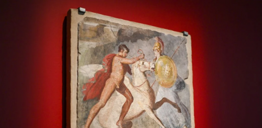 Pompei rivive in Australia: la mostra immersiva al National Museum di Canberra Pompei, veduta della mostra, National Museum of Australia. Foto: Martin Ollman / National Museum of Australia