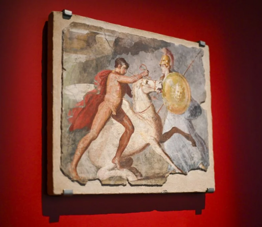 Pompei rivive in Australia: la mostra immersiva al National Museum di Canberra Pompei, veduta della mostra, National Museum of Australia. Foto: Martin Ollman / National Museum of Australia