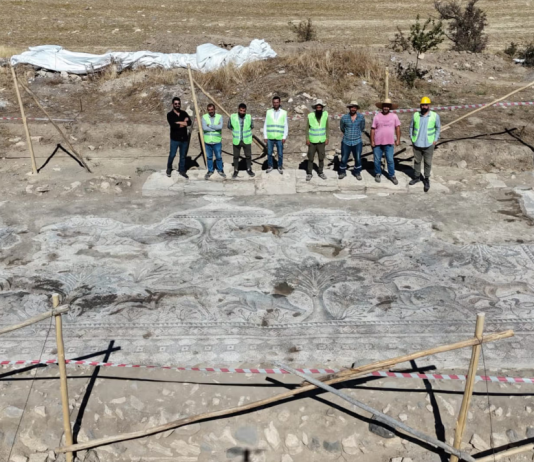 Turchia, scoperto un grande mosaico romano con scene di caccia