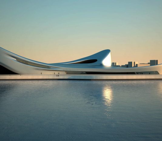 L’Hub a Napoli e il Museo a Reggio Calabria: passi avanti per i progetti di Zaha Hadid Architects Museo del Mare, Reggio Calabria, render, Zaha Hadid Architects