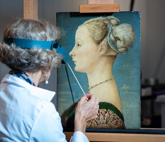 La Dama del Pollaiolo: il restauro “dal vivo” sotto gli occhi del pubblico